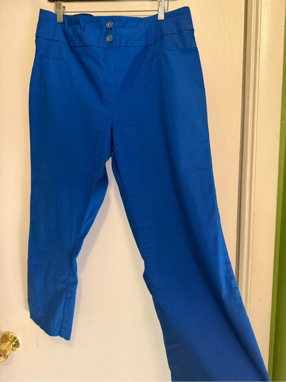 New York & Company Women's Capris in Bright Blue
